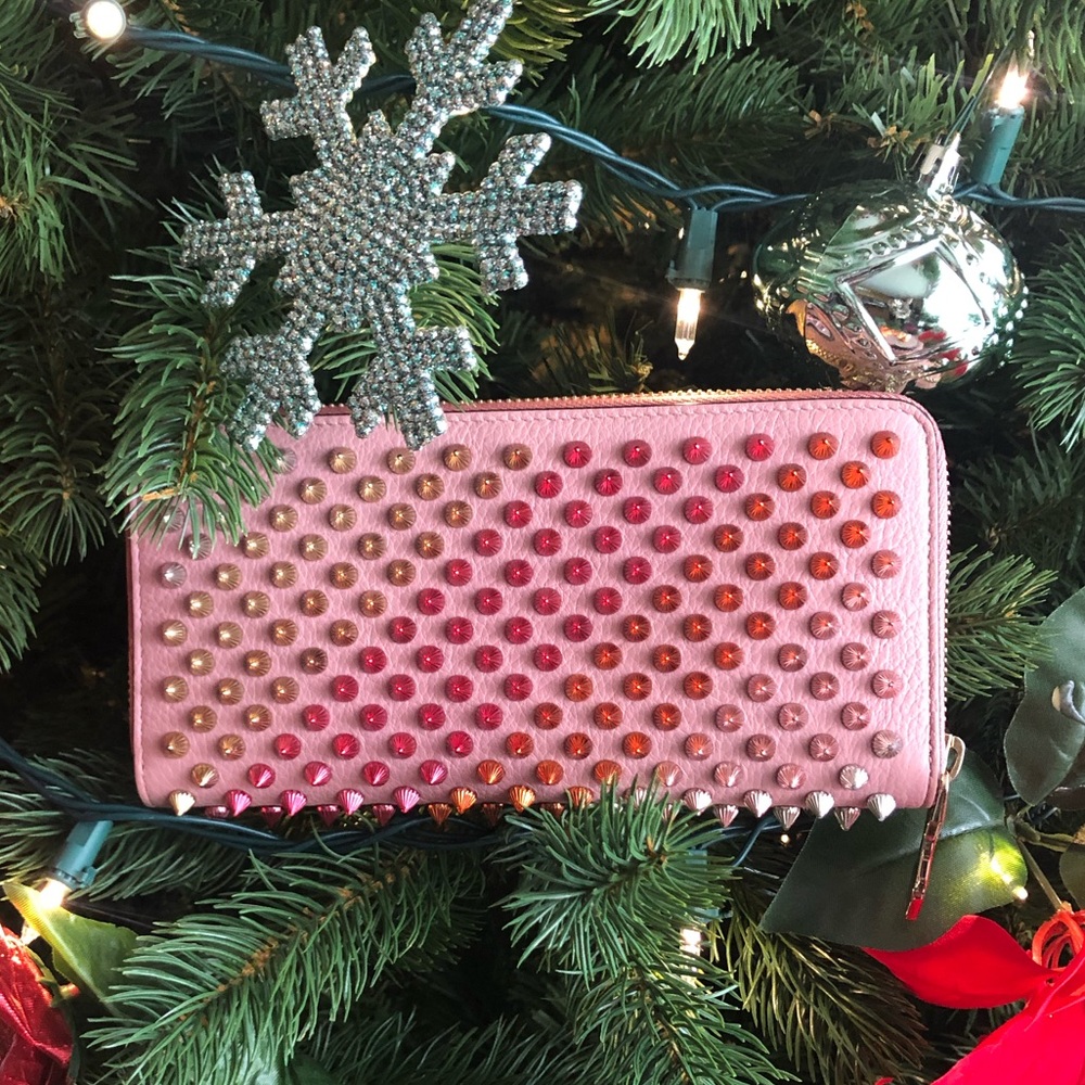 🎉SOLD🎉 Authentic Louboutin Panettone Long wallet in tri color - Picture 2 of 13